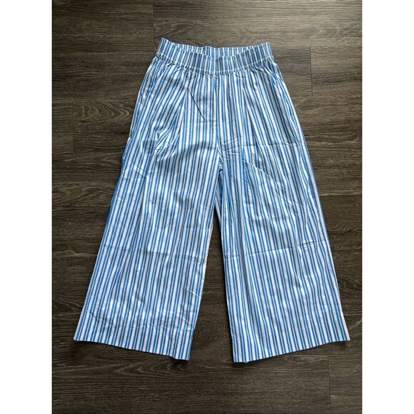 NWT Addison Bay Matisse Blue & White Stripe Tradd Sound Wide Leg Pant Small $128 - Picture 4 of 8